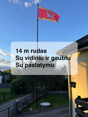Vėliavos stiebas iš stiklaplasčio 14m Balticmast RAL8019