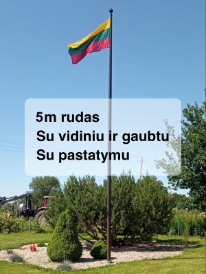 5m rudas, su vidiniu ir gaubtu, su pastatymu